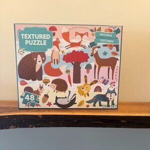 Land Animals Textured 48 Piece Jigsaw Puzzle, fun for kids!